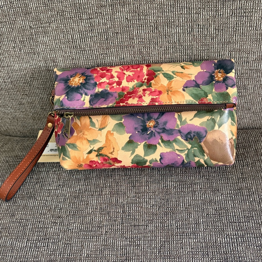 NWT Patricia Nash VALERIE Fold-Over Wristlet